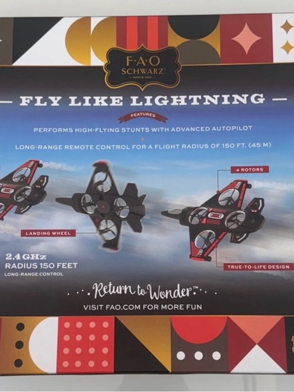FAO Schwarz Thunder Bolt Jet Drone